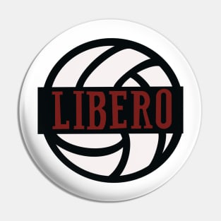 Volleyball libero red Pin