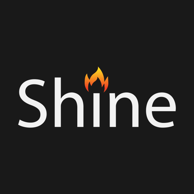 Shine artistic text design by BL4CK&WH1TE 