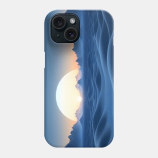 Beautiful scenery of landscapes from Sand dune with the sun Phone Case