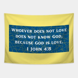 Bible Verse 1 John 4:8 Tapestry