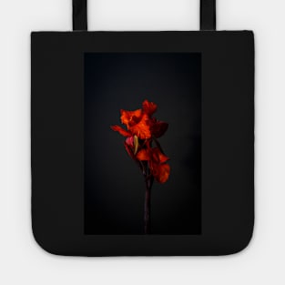 Red Canna Lilies Still Life Tote