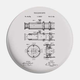 Vintage Nautical Telescope Patent 1891 Pin