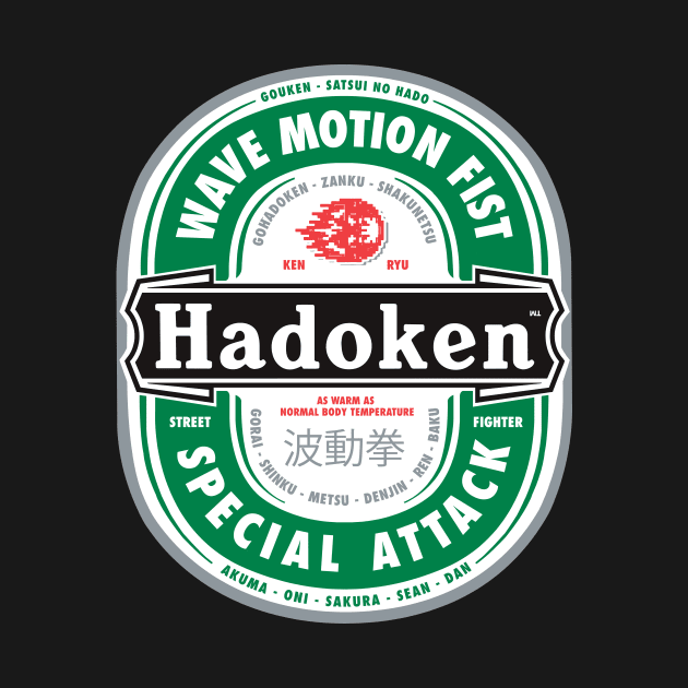 Hadoken - Beer Style for Fighter of Street by RyanJGillDesigns