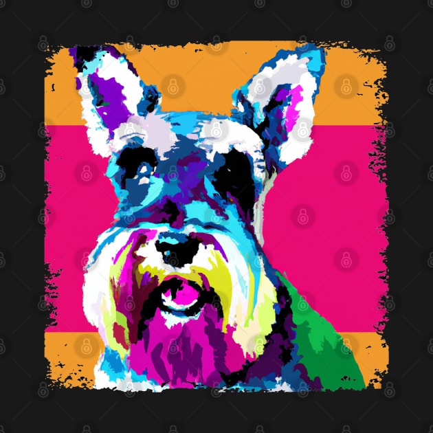 Miniature Schnauzer Pop Art - Dog Lover Gifts by PawPopArt