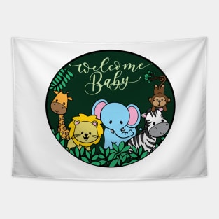 Welcome Baby - Jungle Tapestry