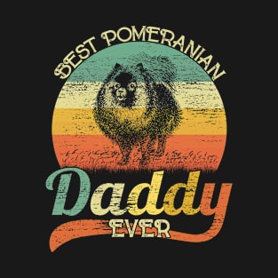 BEST Pomeranian DADDY EVER, Vintage Dog T-Shirt