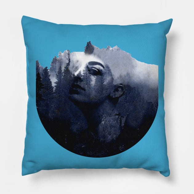 Frozen Run - Stephanie (No title) Pillow by FrozenRun