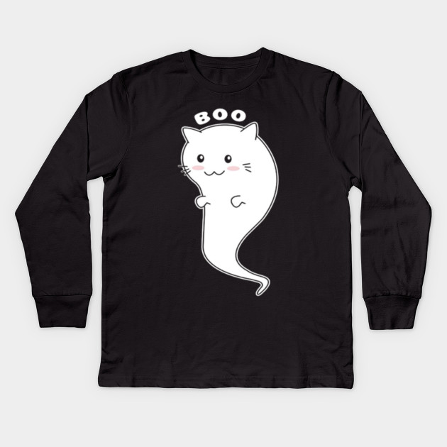 Boo Adorable Kawaii Ghost Cat Halloween Cute Kitty Halloween