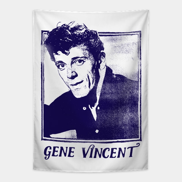 Gene Vincent // Rock N Roll Fan Design Tapestry by DankFutura