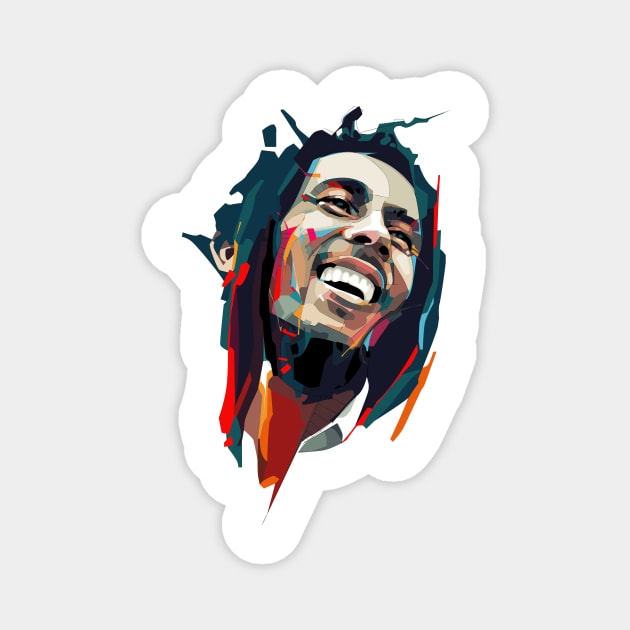 Bob marley Magnet by Dede baba