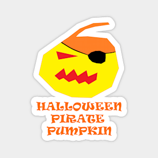 Halloween Pumpkin Pirate Magnet