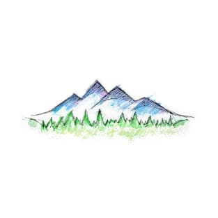 mountain watercolor T-Shirt