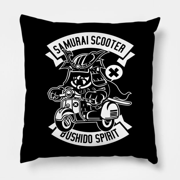 Samurai Scooter Pillow by CRD Branding