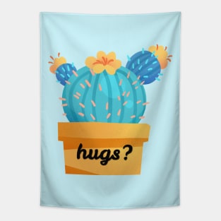Cute Cactus hugs Tapestry