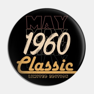 may 1960 birthday Pin