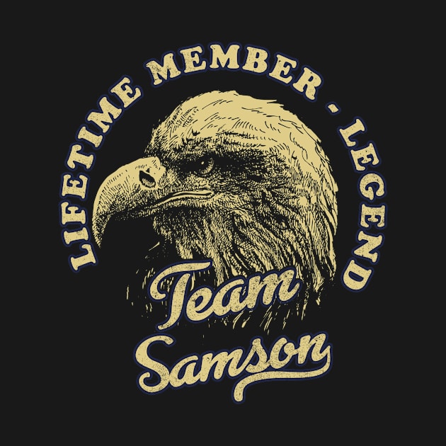 Samson Name - Lifetime Member Legend - Eagle by Stacy Peters Art