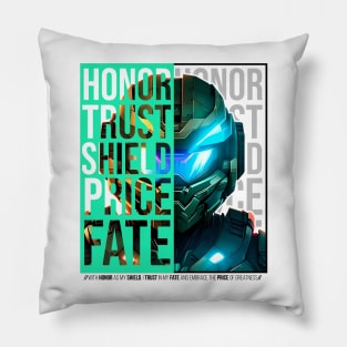 Halo game quotes - Master chief - Spartan 117 - Half white v2 Pillow