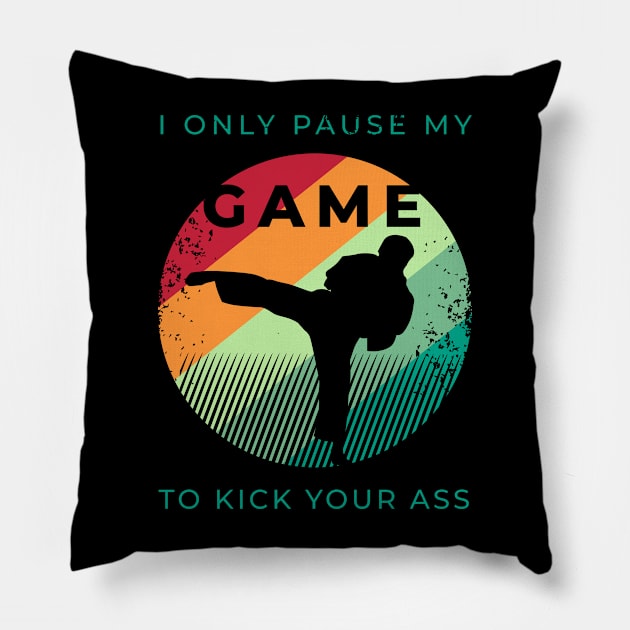 Fighter Design for a Martial Arts Lover Pillow by AlleyField