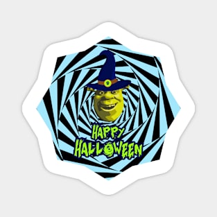 Funny Halloween Shrek Meme Magnet