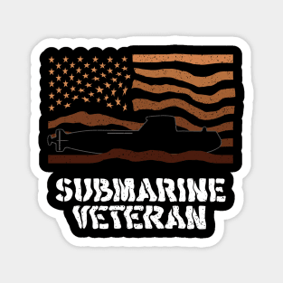 Submarine veteran USA American hero veterans day Magnet