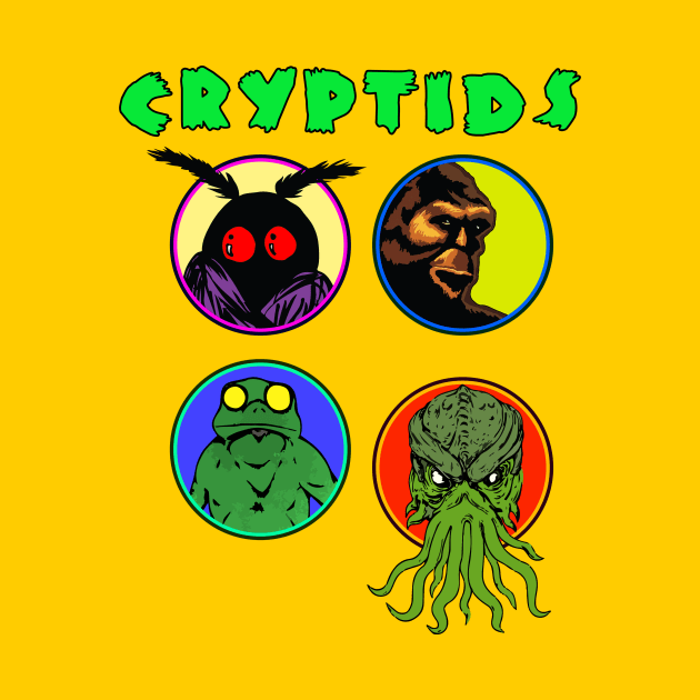 CRYPTIDS by theanomalius_merch