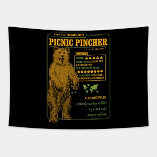 Funny Bear Fact File - Picnic Pincher Tapestry