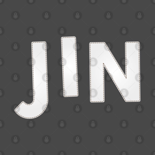 BTS Bangtan Jin Kim Seokjin typography text | Morcaworks by Oricca