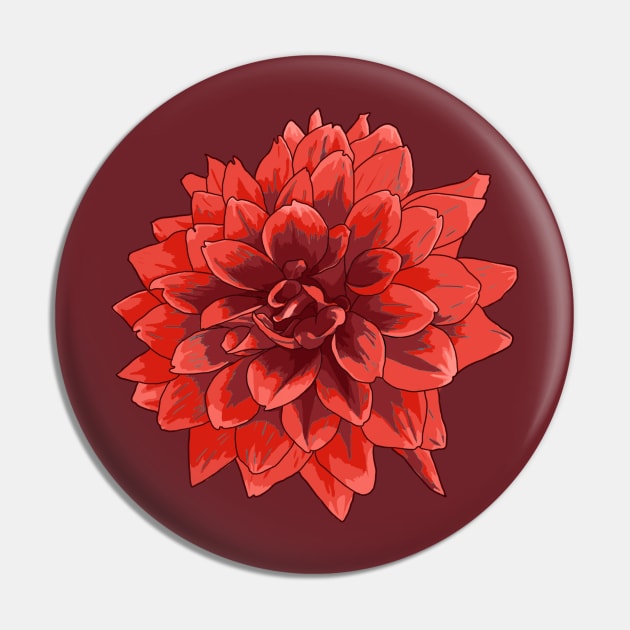 Dahlia Pin by Javisolarte