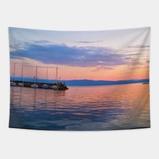 Sunset Sailing Tapestry