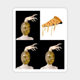 WITCHES LOVE PIZZA!! - Halloween Witch Hand | Witch Mask | Halloween Costume | Funny Halloween Magnet