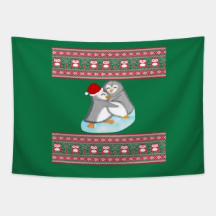 Penguin Christmas Sweater 2 Tapestry