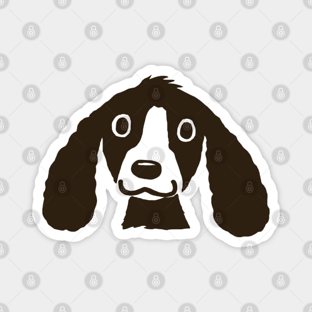 Cute Dog with Long Ears Magnet by Coffee Squirrel