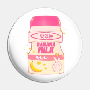 Kawaii Banana Milk Drink Pin