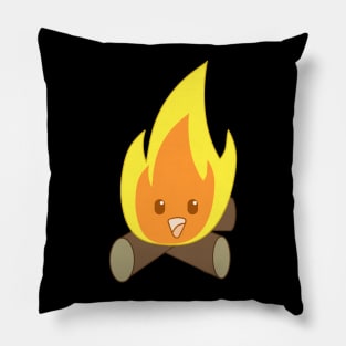 kawaii campfire Pillow