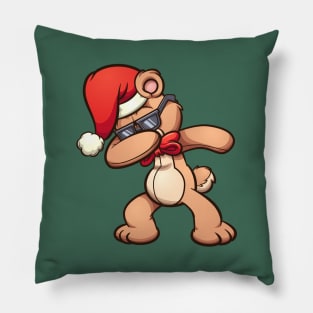 Dabbing Christmas Bear Pillow