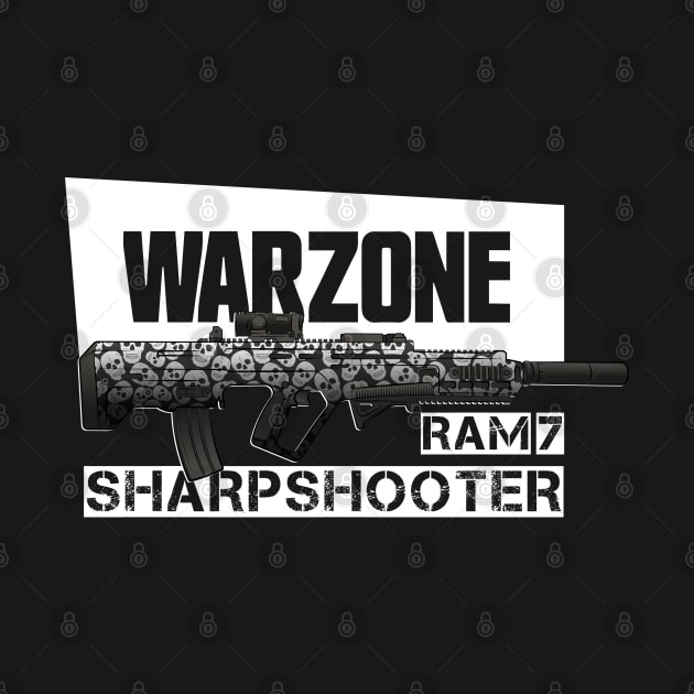 Warzone RAM7 auto rifle sharpshooter print (Call of Duty guns) by MaxDeSanje 