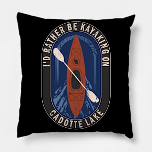 Id Rather Be Kayaking On Cadotte Lake in Wisconsin Pillow