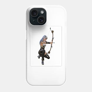 Archer Woman with Bow and Arrow Phone Case