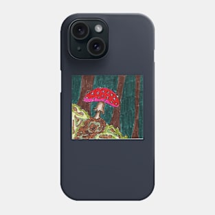 Mushroom in the forest Phone Case