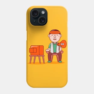 Cute Film Director Cartoon Phone Case