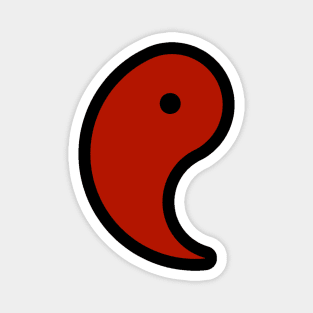 Magatama Dark Red Magnet