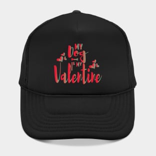 My Dog Is My Valentine Dog Owner Hat