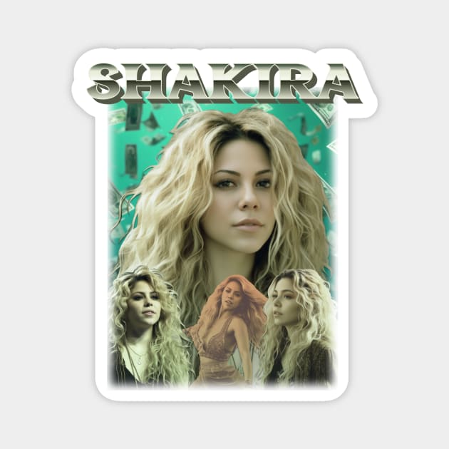 Shakira Shakira Colombia Magnet by Tip Top Tee's