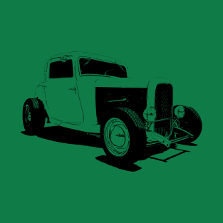 1932 Ford Model A Coupe - stylized line T-Shirt