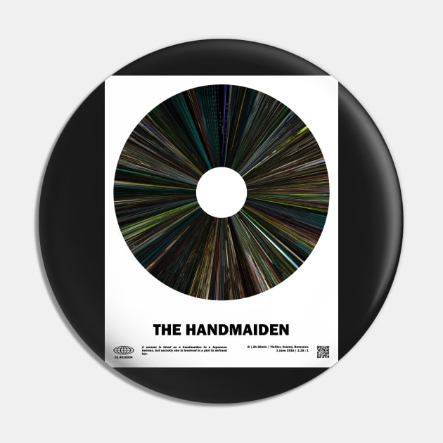 minimal_The Handmaiden Warp Barcode Movie Pin by silver-light