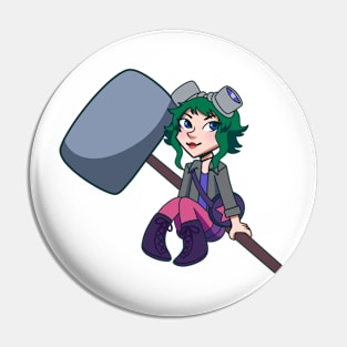 Mini Ramona Flowers (Green) Pin