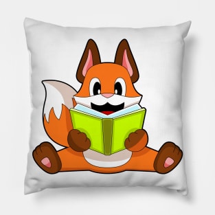 Fox Reading Book Pillow