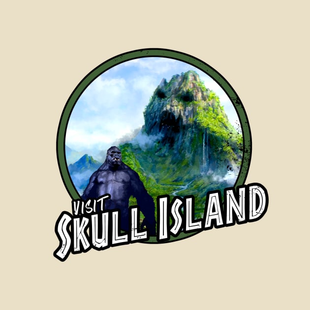 Visit Skull Island (Alt Print) by Nerdology