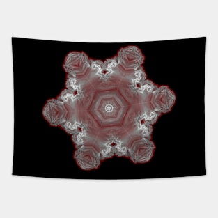 Spectacular fractal snowflake Tapestry