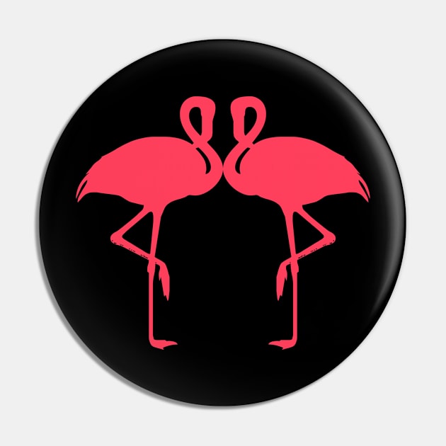 Two Pink Flamingos Pin by TheDaintyTaurus